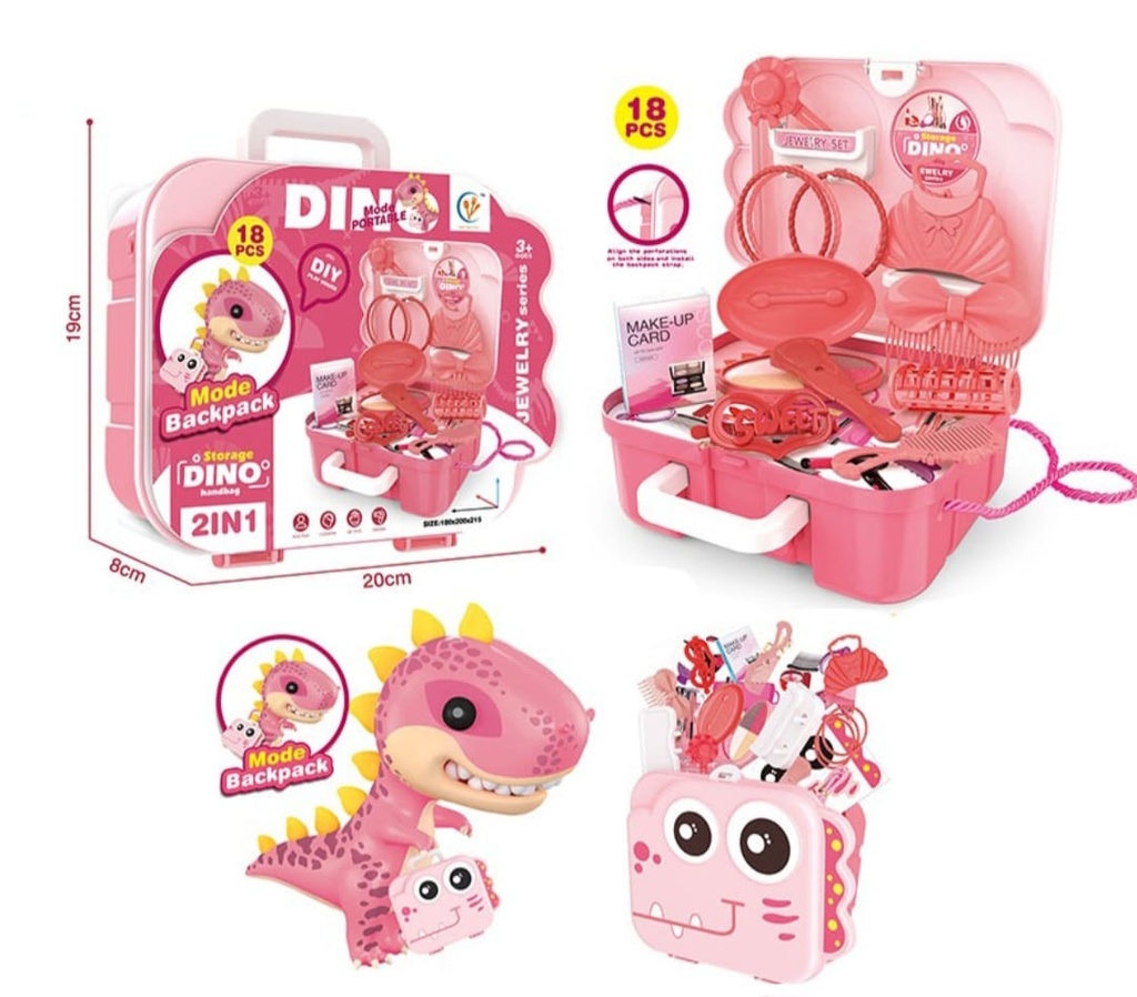 Beauty Tools Set Toys (Pink) 206-0421-28A 20x8x19cm
