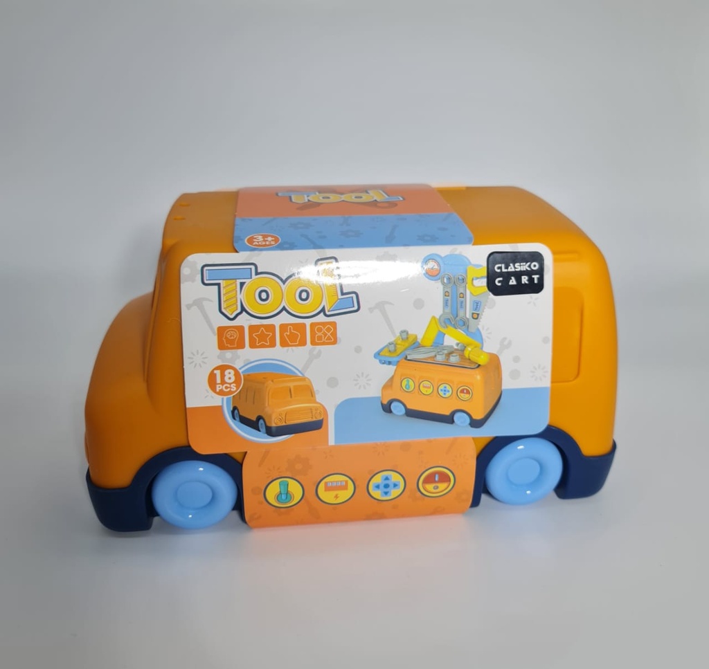 Hardware Tools Set Toys (Yellow)120-HY0424-22 21x12x11cm