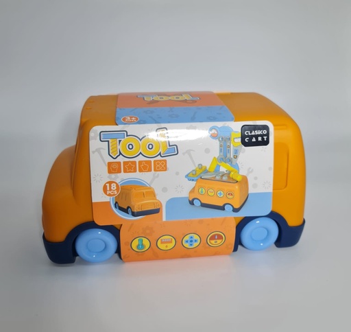 [CC000266] Hardware Tools Set Toys (Yellow)120-HY0424-22 21x12x11cm