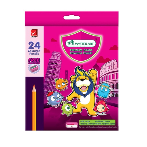 [CC000343] Master Art Premium 12 Coloured Pencils (Mix)